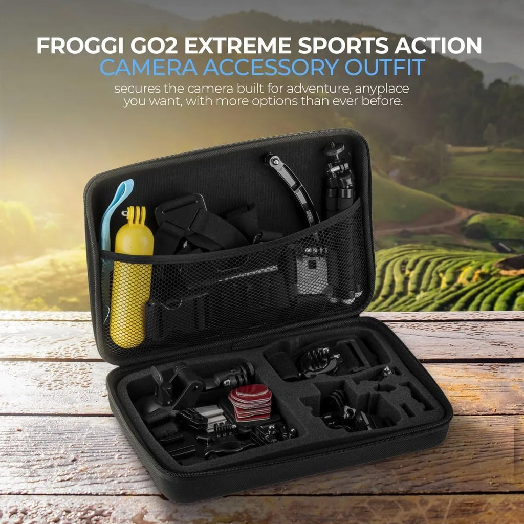 Kit caméra d'action GoPro HERO13 Black avec 3 batteries Enduro, double chargeur, carte microSD 64 Go et kit d'accessoires – Vidéo Ultra HD 5,3K, HyperSmooth 6.0, résistant à l’eau.