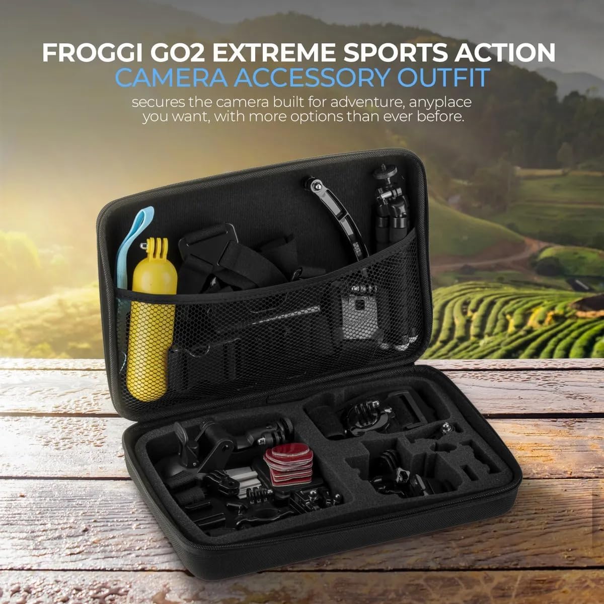 Kit caméra d'action GoPro HERO13 Black avec 3 batteries Enduro, double chargeur, carte microSD 64 Go et kit d'accessoires – Vidéo Ultra HD 5,3K, HyperSmooth 6.0, résistant à l’eau.