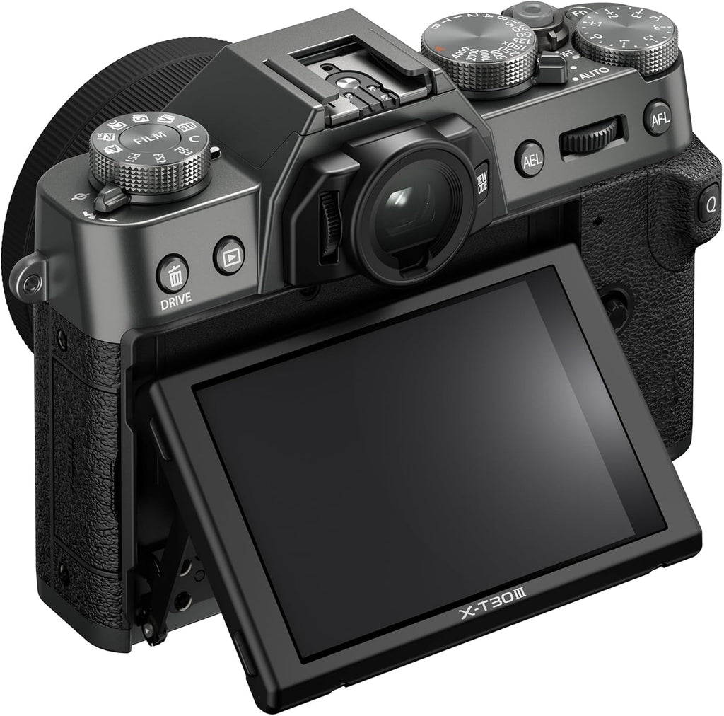 Boîtier d'appareil photo hybride FUJIFILM X-T30 III, couleur argent anthracite – Présentation