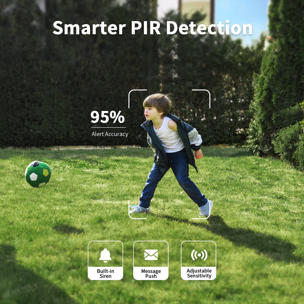 Caméras de sécurité extérieures sans fil SEHMUA 2K - Vue à 360° – Présentation