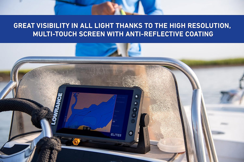 Sondeur Lowrance Elite FS 9 doté de sonde Active Imaging 3-en-1 et cartes C-MAP Contour+ préchargées (reconditionné)