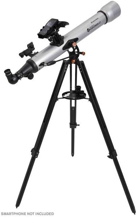 Lunette/télescope Celestron StarSense Explorer LT 80AZ doté de application intégrée – Lunette réfractrice 80 mm doté de station d'accueil pour smartphone et application StarSense – Compatible iPhone et Android – Facile à utiliser pour les utilisat…