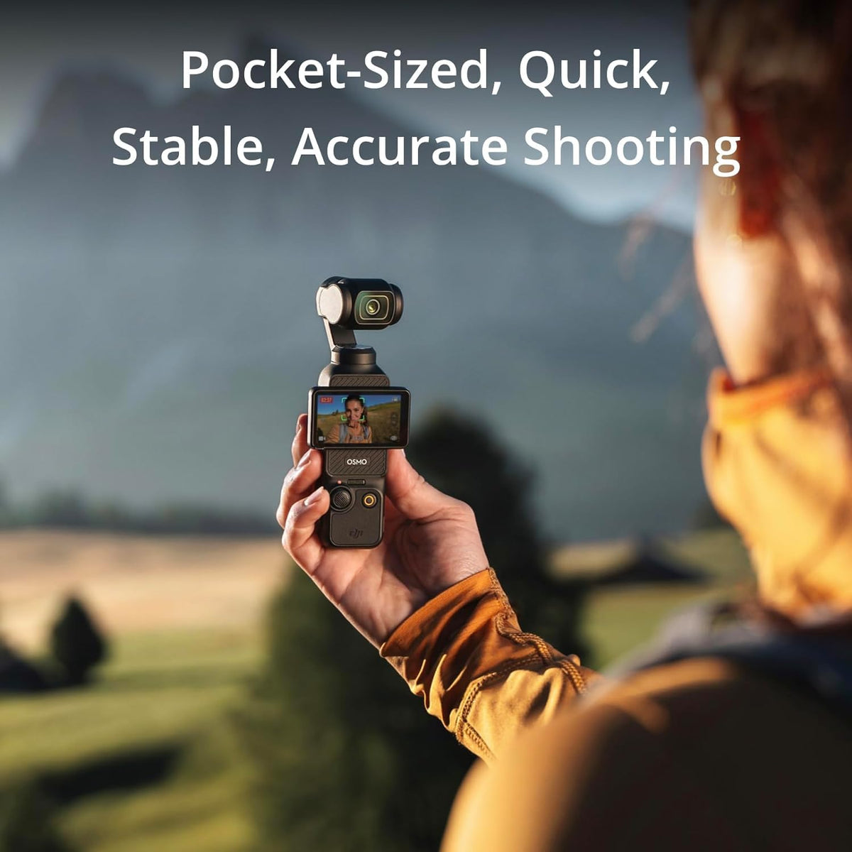 Pack DJI Osmo Pocket 3 doté de nacelle stabilisée, caméra, lecteur de carte mémoire 64 Go (Pack Créateur)
