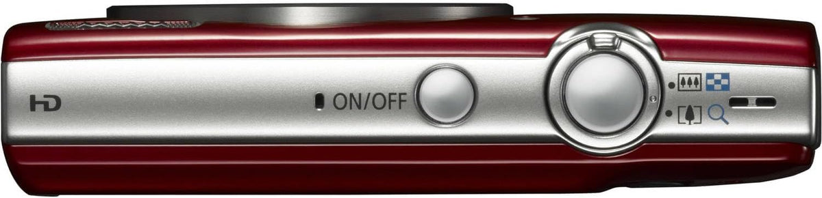 Appareil photo digital Canon PowerShot ELPH 180 (– Rouge) | Compact et facile à utiliser | Zoom optique | Commandes simples | Design léger idéal pour les voyages, la famille et la photographie au quotidien | Étui et carte de stockage 64 Go inclus