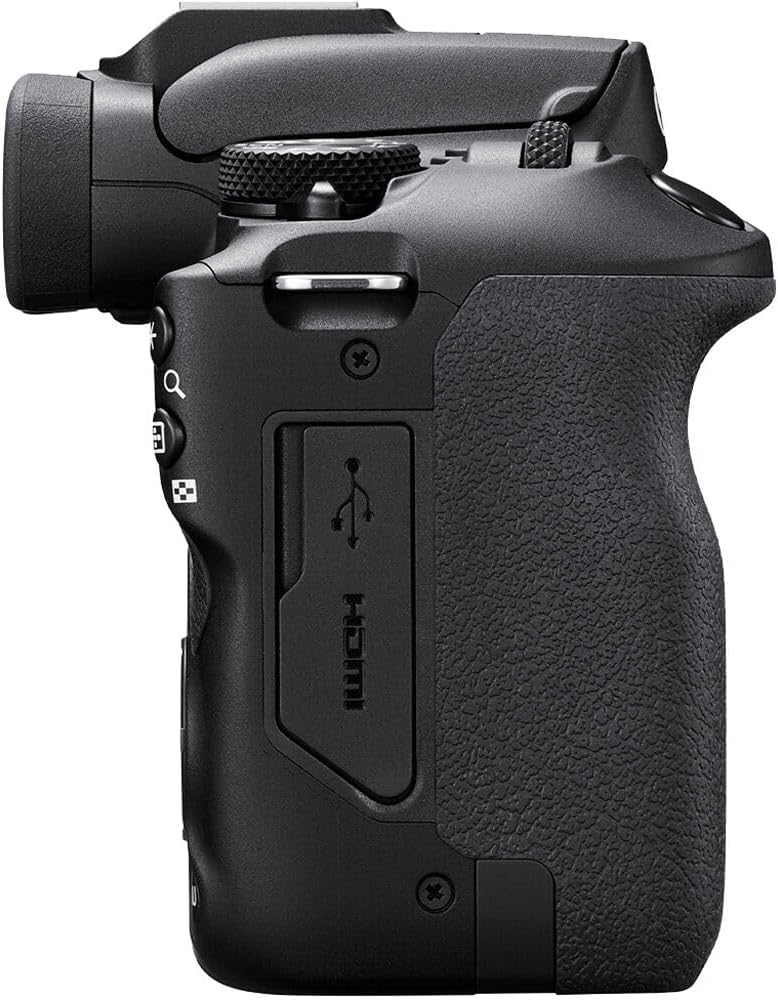 Appareil photo hybride Canon EOS R100 doté de objectif RF-S 18-45 mm f/4.5-6.3 IS STM | Capteur CMOS APS-C 24,1 Mpx | Autofocus Dual Pixel | Vidéo Full HD | Appareil photo compact à monture RF idéal pour débutants, doté de sac et carte mémoire 64 Go