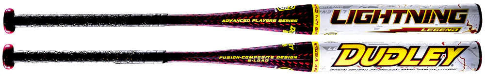 Batte de softball Dudley Lightning Legend LLESP12 34/27 Slowpitch, Fusion Composite, canon de 12 pouces, poids en bout, homologuée SSUSA – Présentation