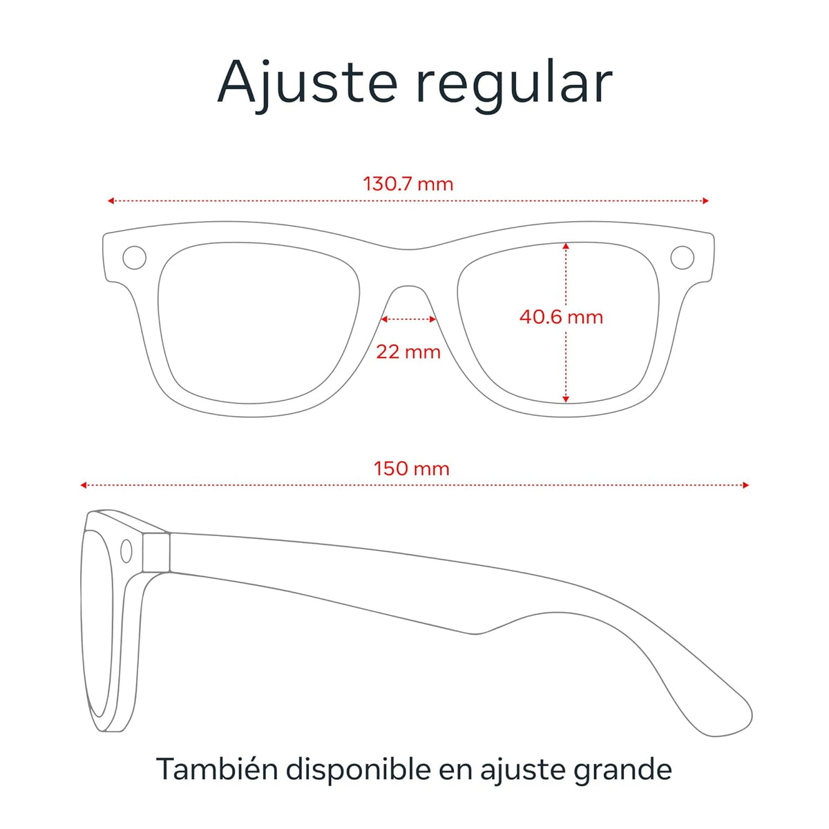 Ray-Ban Meta (1re génération) Wayfarer Noir mat | Lunettes intelligentes IA pour hommes et femmes — Appareil de prise de vue 12 MP, haut-parleurs à oreille ouverte, enregistrement vidéo