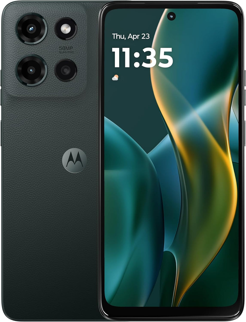 Moto G - 2025 | Débloqué | Conçu pour les États-Unis | 4/128 Go | Appareil photo 50 Mpx | Gris forêt – Présentation