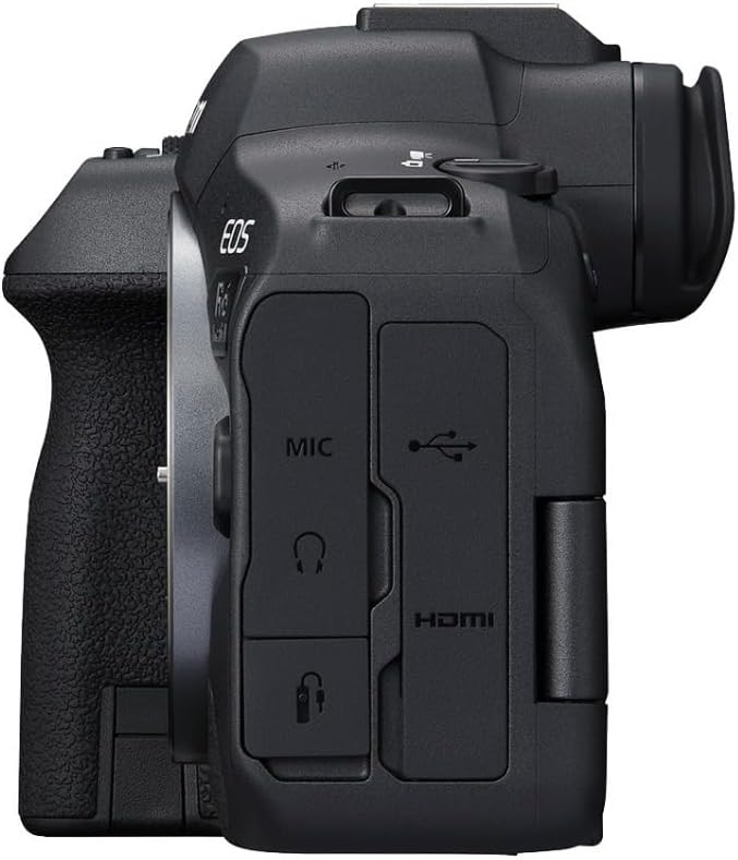 Appareil photo hybride Canon EOS R6 Mark II (boîtier nu) plein format, capteur CMOS 24,2 mégapixels, fonctionnalités photo et vidéo, - Noir