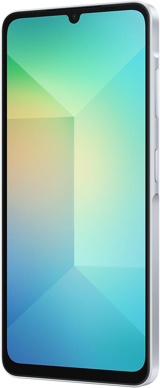Samsung Galaxy A06 4G LTE (64 Go + 4 Go) Version latine SM-A065M/DS Débloqué d'usine 6,7 pouces Double SIM Double caméra 50 MP (Étui inclus) - (Bleu clair) – Présentation