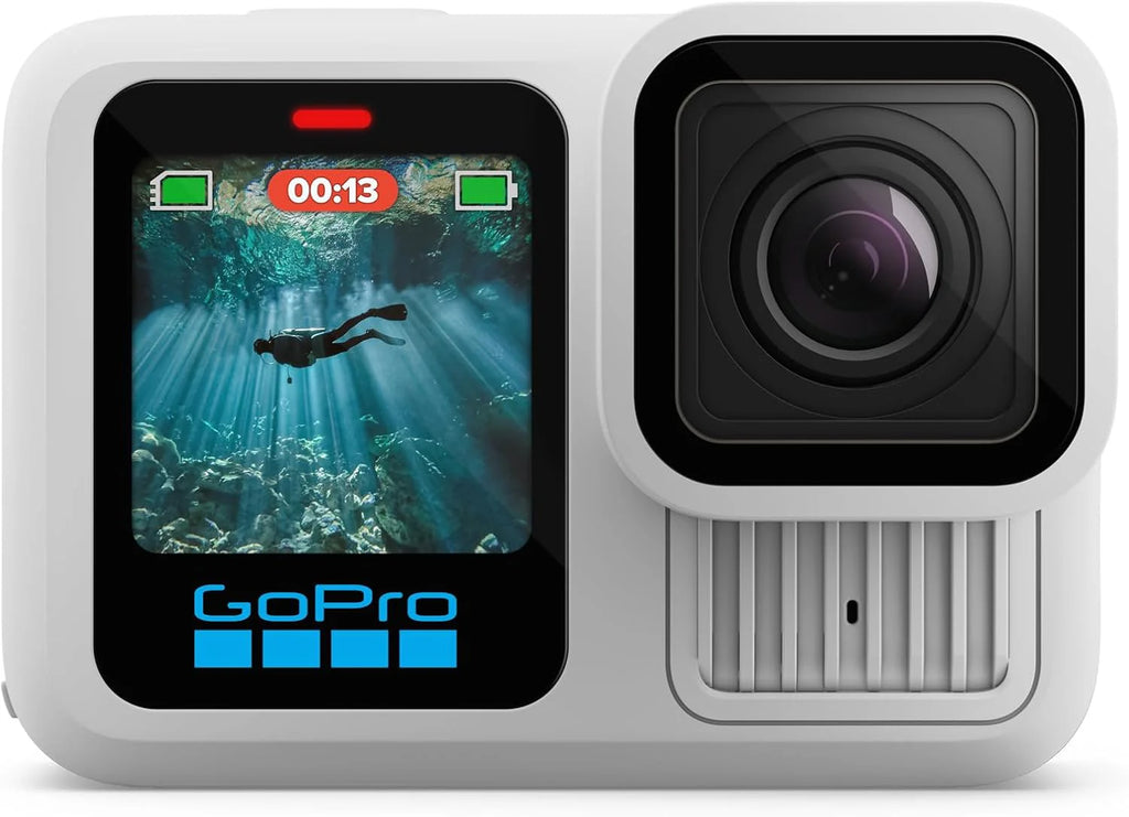 Caméra sportive - Noire résistant à l’eau doté de vidéo 5,3K60, photo 27 MP + compatible doté de les objectifs de la série HB