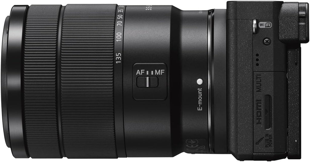 Appareil photo hybride Sony a6400 à objectifs interchangeables avec objectif 18-135 mm (– Noir)