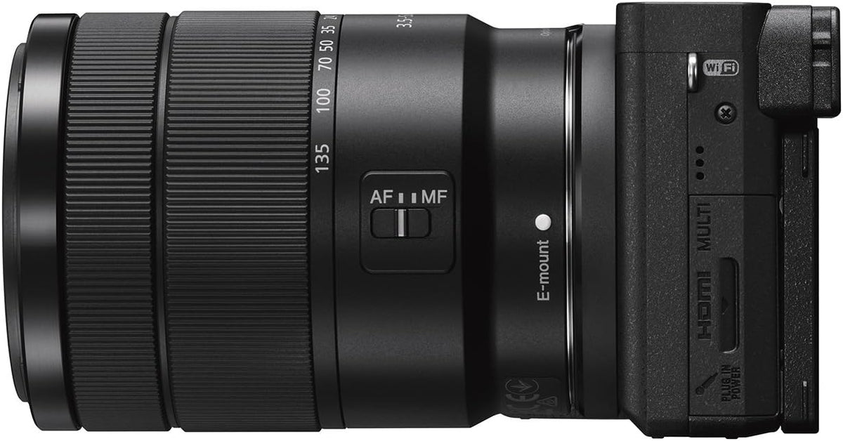 Appareil photo hybride Sony a6400 à objectifs interchangeables avec objectif 18-135 mm (– Noir)