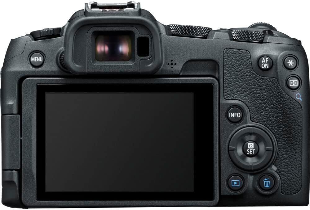 Appareil photo hybride plein format Canon EOS R8 – 24,2 Mpx, vidéo 4K60p, autofocus Dual Pixel II, Wi-Fi, boîtier léger – Boîtier seul (5803C002) + carte de stockage 64 Go + sacoche Canon