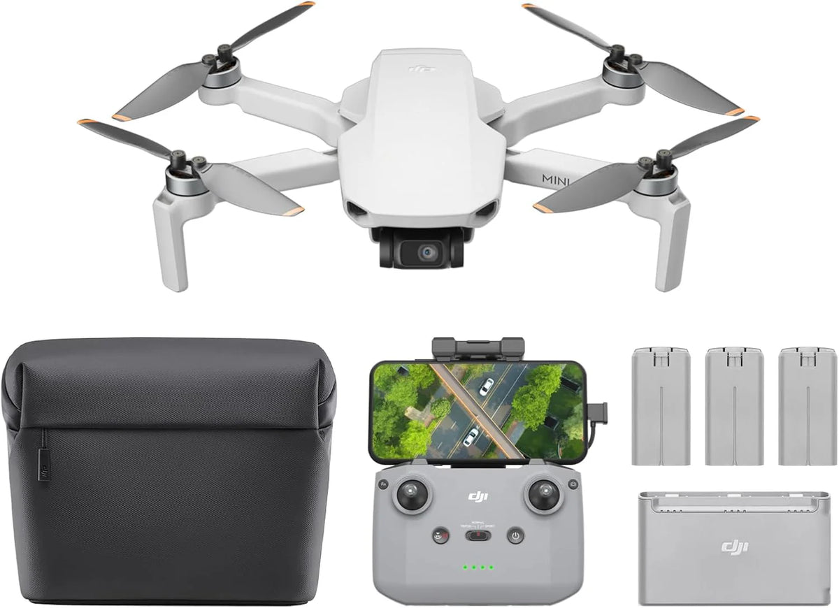 DJI Mini 4K, drone doté de caméra 4K UHD pour adultes, moins de 249 g, stabilisation sur nacelle 3 axes, transmission vidéo jusqu'à 10 km, retour automatique, résistance au vent, autonomie maximale de 31 minutes doté de une seule batterie