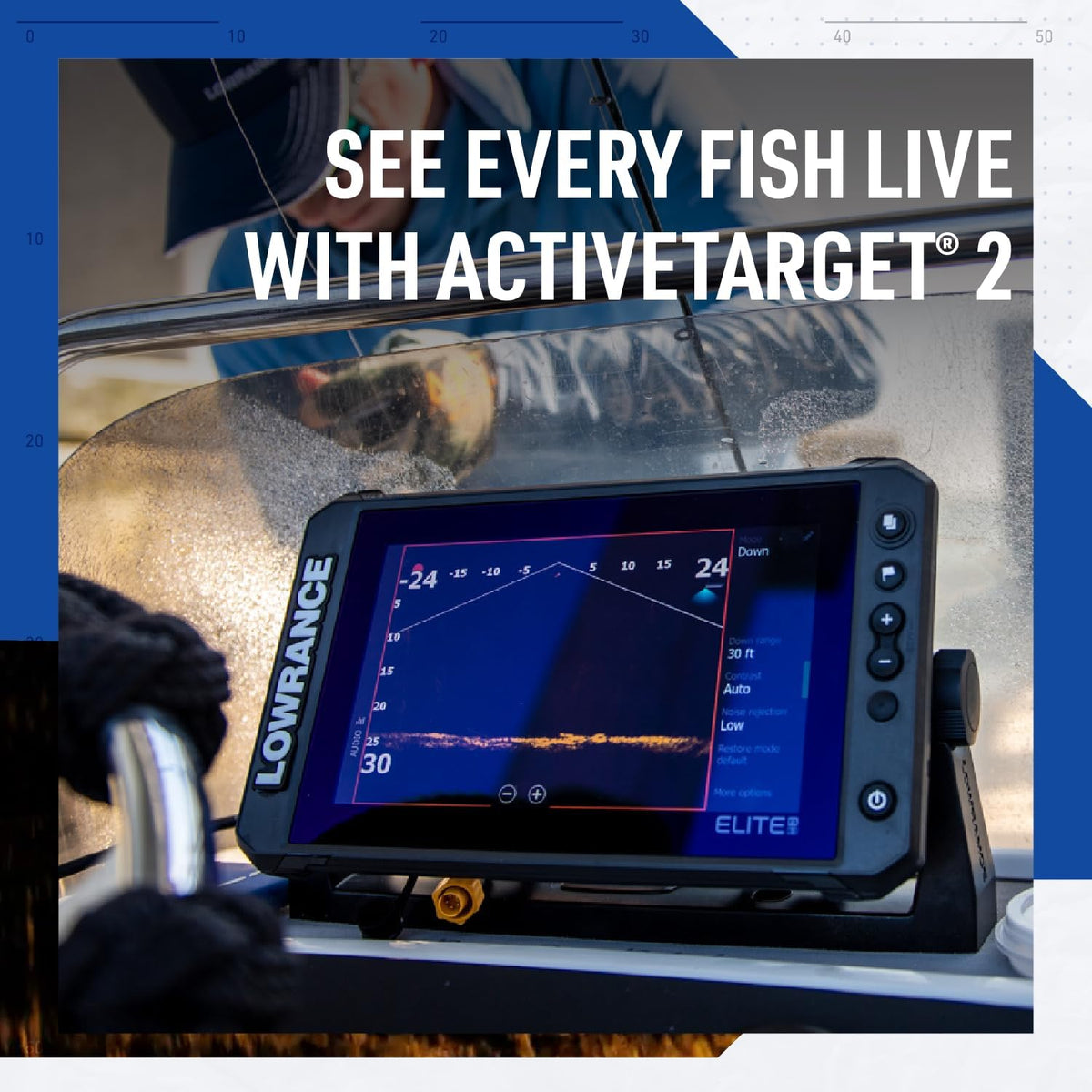 Sondeur/traceur de cartes Lowrance Elite FS Disponible avec ou sans sondeur – Présentation