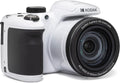 Kodak PIXPRO AZ405-WH Appareil photo digital 20 MP, grossissement optique 40x, objectif grand angle 24 mm, stabilisation vidéo optique, vidéo Full HD 1080p, écran LCD 3 pouces, caméra de vlogging (blanche), plein format