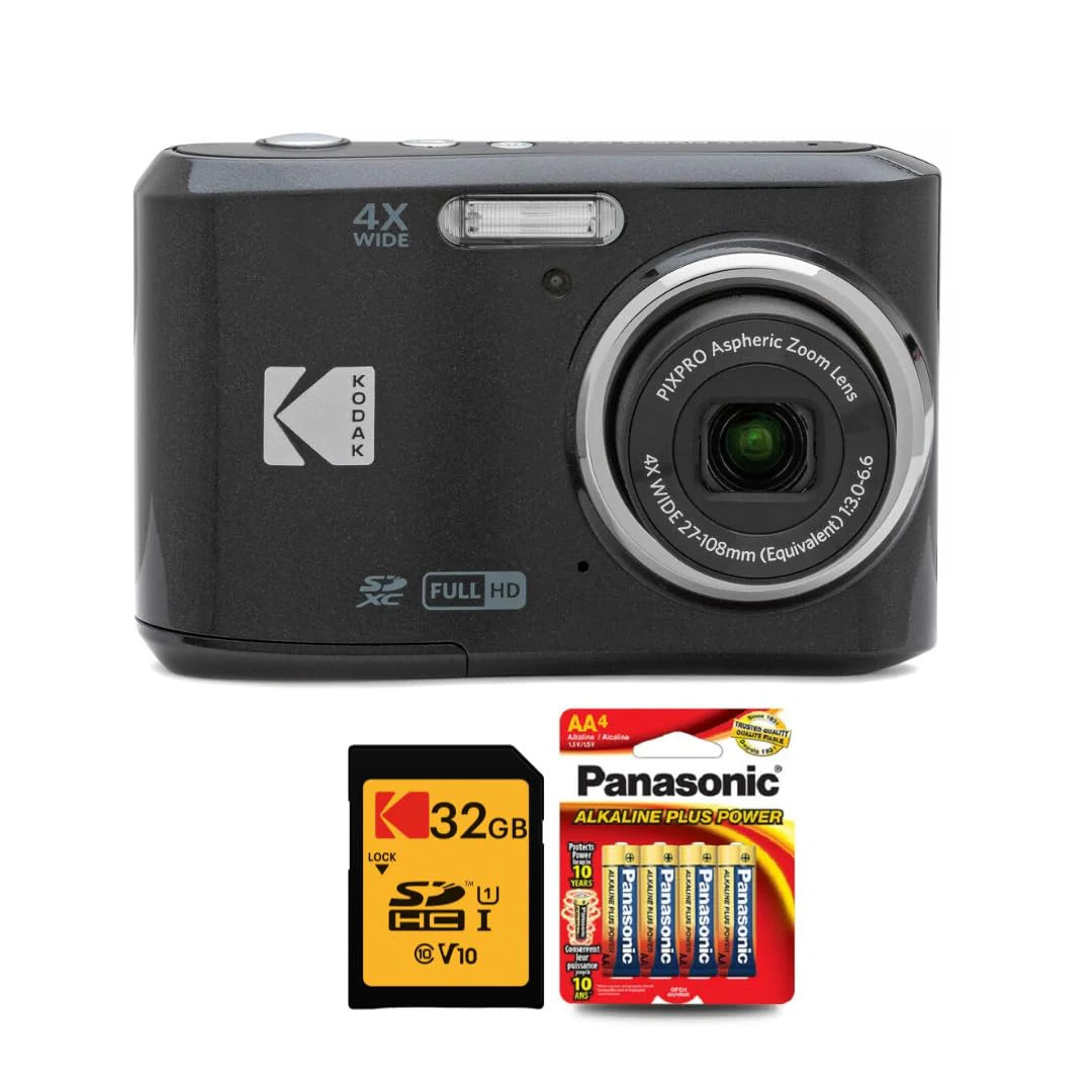 Appareil photo digital PIXPRO FZ45 (– Noir) avec carte de stockage 32 Go