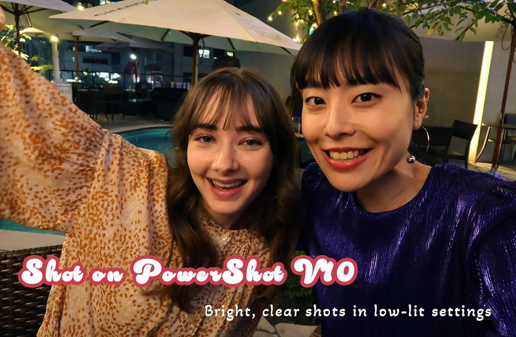 Canon PowerShot V10, appareil photo compact pour vlogging, capteur CMOS 1 pouce, streaming vidéo 4K, objectif zoom grand angle intégré, écran LCD orientable et micro stéréo, stabilisation d'image, studio de création dans votre poche, - Noir.