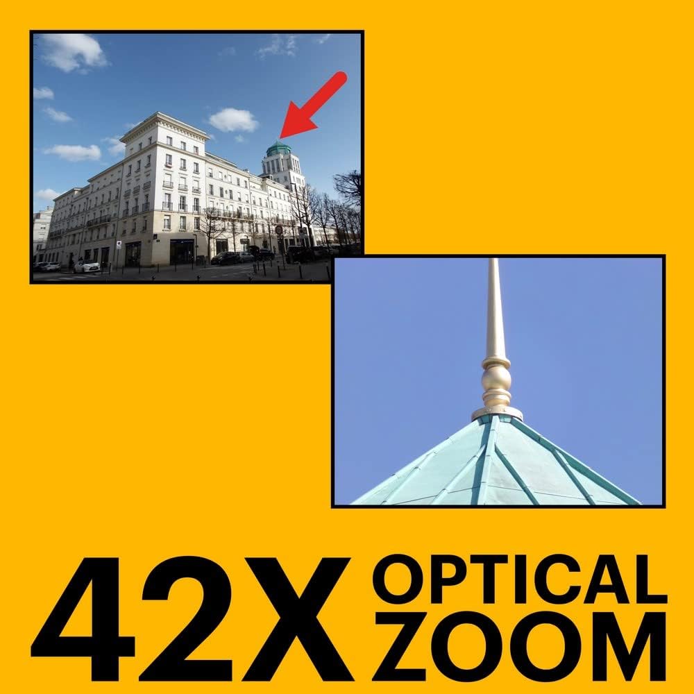 Appareil photo digital Kodak PIXPRO AZ425-BK 20 MP, zoom 42x, objectif à large champ 24 mm, stabilisation vidéo, vidéo Full HD 1080p, écran LCD 3 pouces, - Noir
