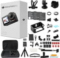 DJI Osmo Action 5 Pro - Kit Standard avec kit de 58 accessoires, 2 batteries supplémentaires et carte de stockage 64 Go - Caméra sportive résistant à l’eau avec capteur 1/1,3", vidéo 4K/120 ips, adaptée à le sport