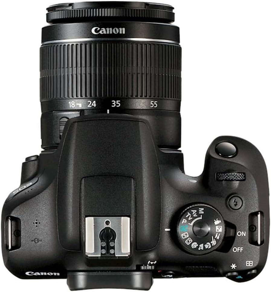 Reflex numérique Canon EOS Rebel T7 doté de kit double zoom EF 18-55 mm + EF 75-300 mm (réf. 2727C021), carte de stockage SDXC Lexar Premium 64 Go, sac photo Deco Essentials et suite logicielle Corel Photo Video.