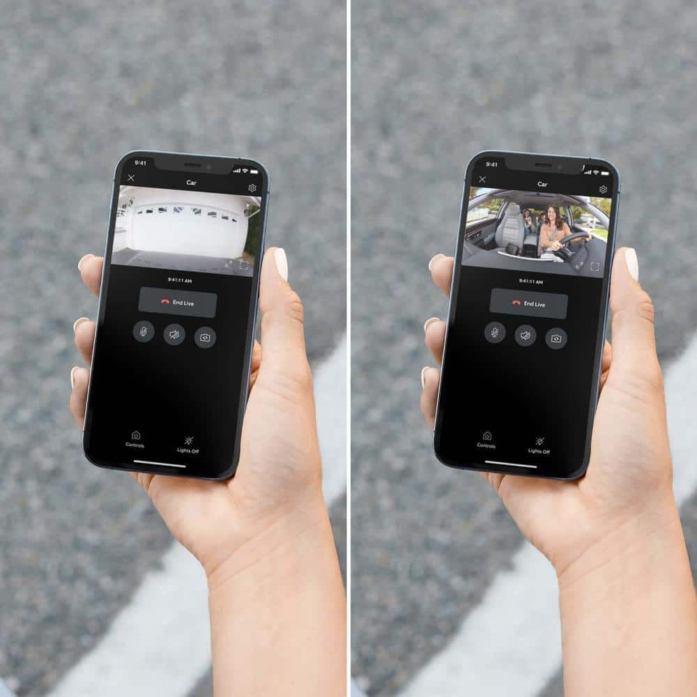 Caméra de surveillance pour véhicule Ring Car Cam à double face HD avec vision nocturne et alertes de mouvement