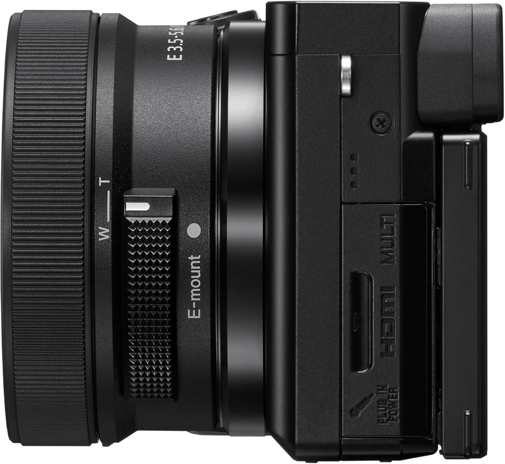 Sony ILCE6100KB Alpha 6100 Appareil photo hybride 4K doté de objectif E PZ 16-50 mm - Noir