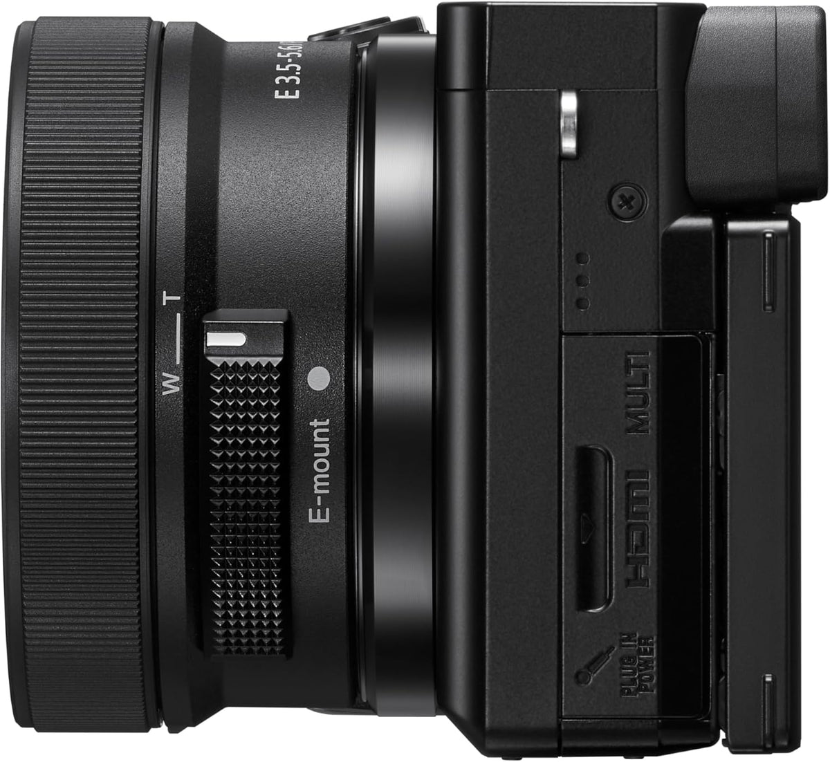 Sony ILCE6100KB Alpha 6100 Appareil photo hybride 4K doté de objectif E PZ 16-50 mm - Noir