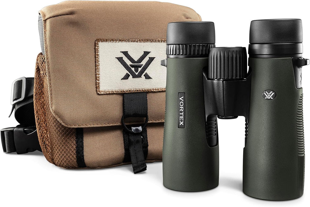 Jumelles Vortex Optics Diamondback HD 10x42 - Système optique HD - Poignée antidérapante - Étanche - Anti-buée - Résistant aux chocs - Étui de protection inclus - Garantie illimitée et inconditionnelle – Présentation