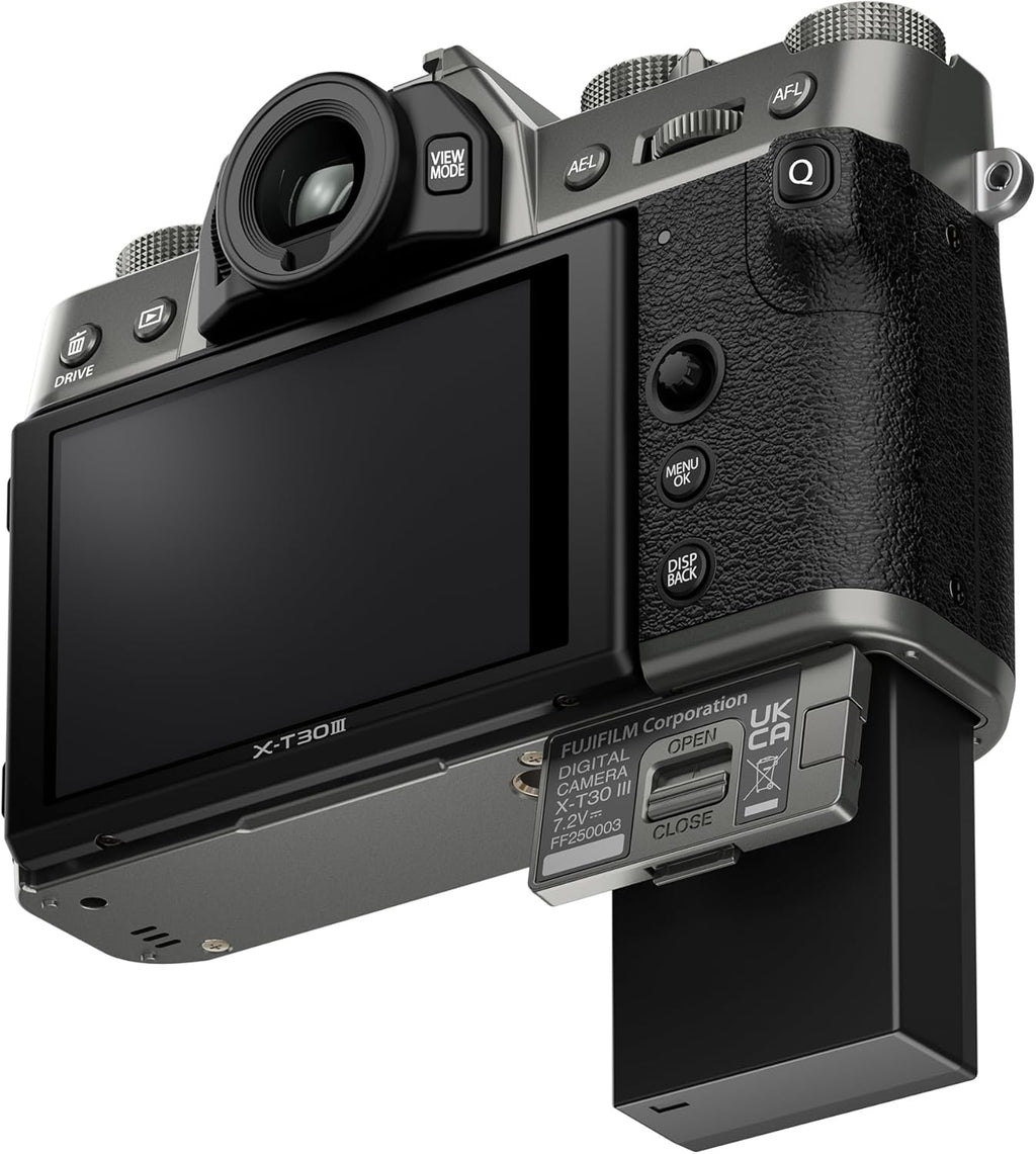 Boîtier d'appareil photo hybride FUJIFILM X-T30 III, couleur argent anthracite – Présentation