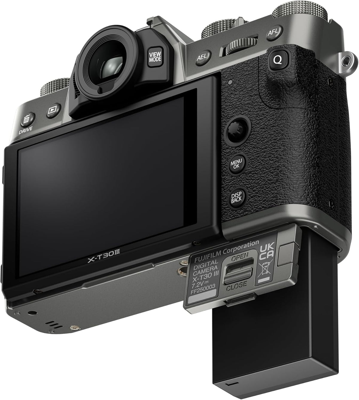 Boîtier d'appareil photo hybride FUJIFILM X-T30 III, couleur argent anthracite – Présentation