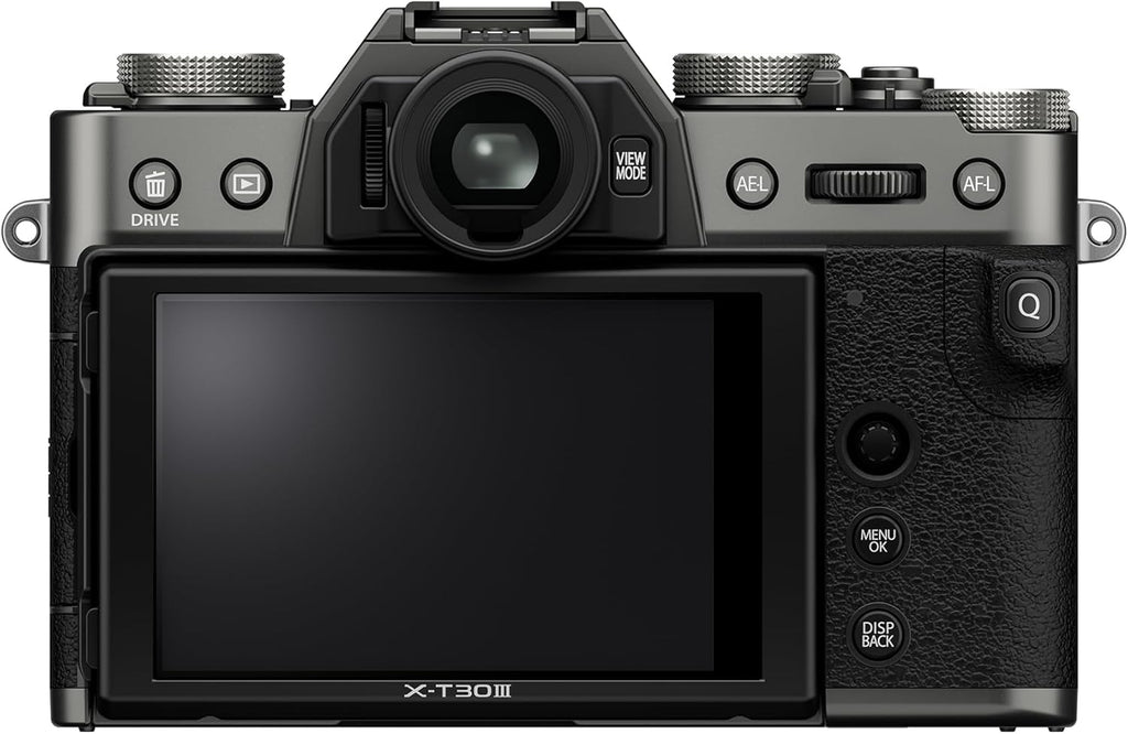 Boîtier d'appareil photo hybride FUJIFILM X-T30 III, couleur argent anthracite – Présentation