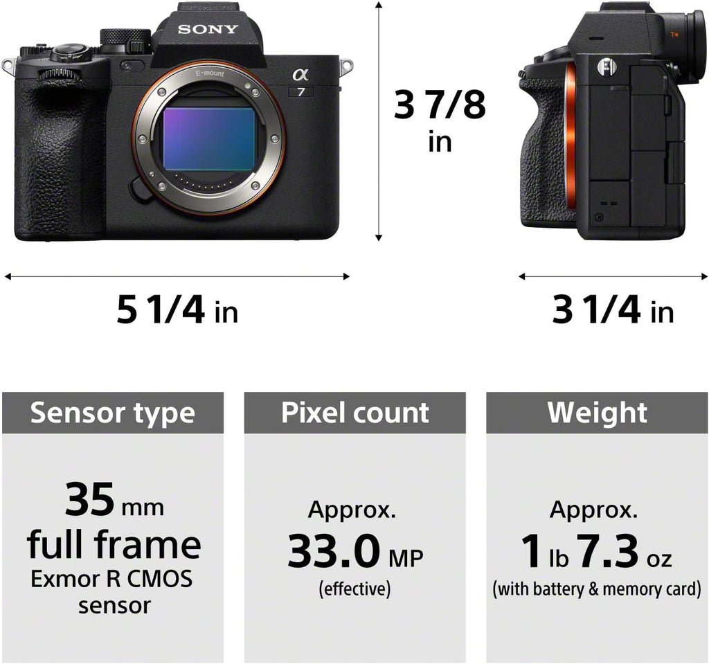 Appareil photo hybride plein format Sony Alpha 7 IV à objectifs interchangeables avec kit d'objectif zoom 28-70 mm – Présentation