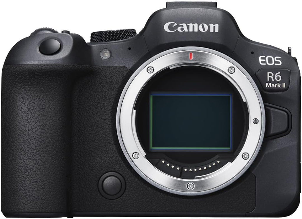 Appareil photo hybride Canon EOS R6 Mark II (boîtier nu) plein format, capteur CMOS 24,2 mégapixels, fonctionnalités photo et vidéo, - Noir