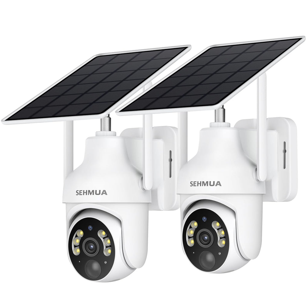 Caméras de sécurité extérieures sans fil SEHMUA 2K - Vue à 360° – Présentation