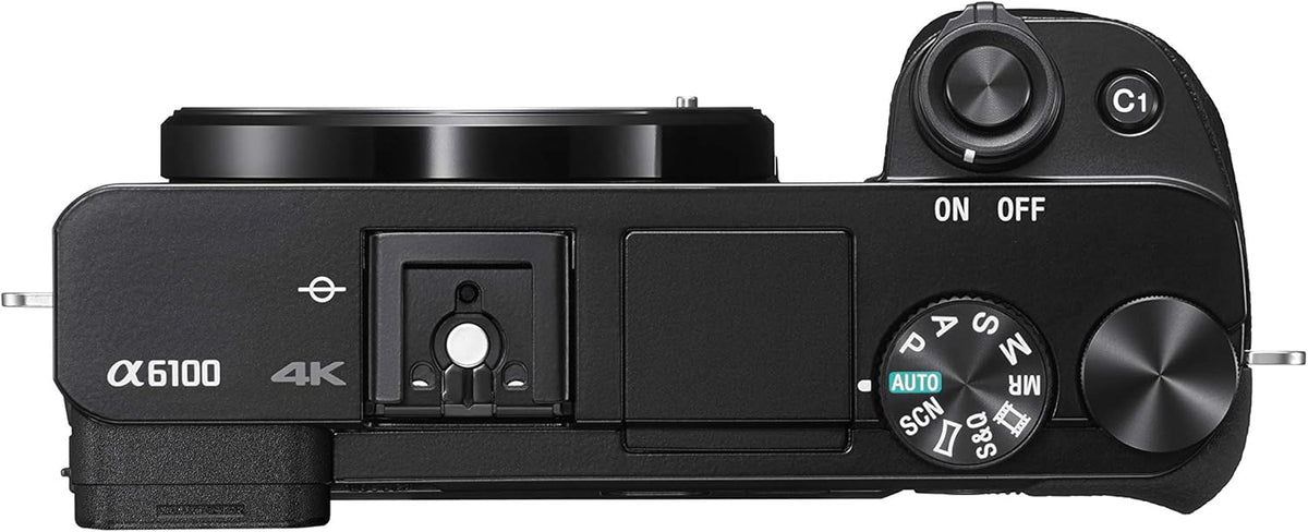Sony ILCE6100KB Alpha 6100 Appareil photo hybride 4K doté de objectif E PZ 16-50 mm - Noir