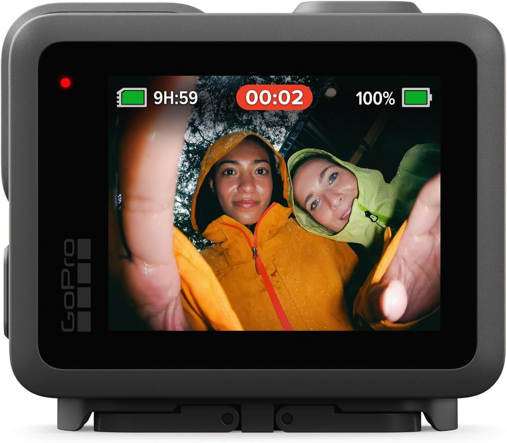 GoPro LIT Hero - Caméra d'action légère, compacte et étanche doté de lumière intégrée, vidéo Ultra HD 4K60, photos 12 MP, affichage tactile, stabilisation HyperSmooth
