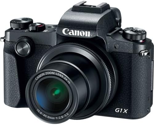 Appareil photo numérique Canon PowerShot G1 X Mark III | Capteur APS-C 24,2 Mpx, autofocus Dual Pixel et zoom 3x | Appareil photo compact pour la photographie de voyage et du quotidien (2208C001) + carte mémoire 64 Go + sacoche – Présentation