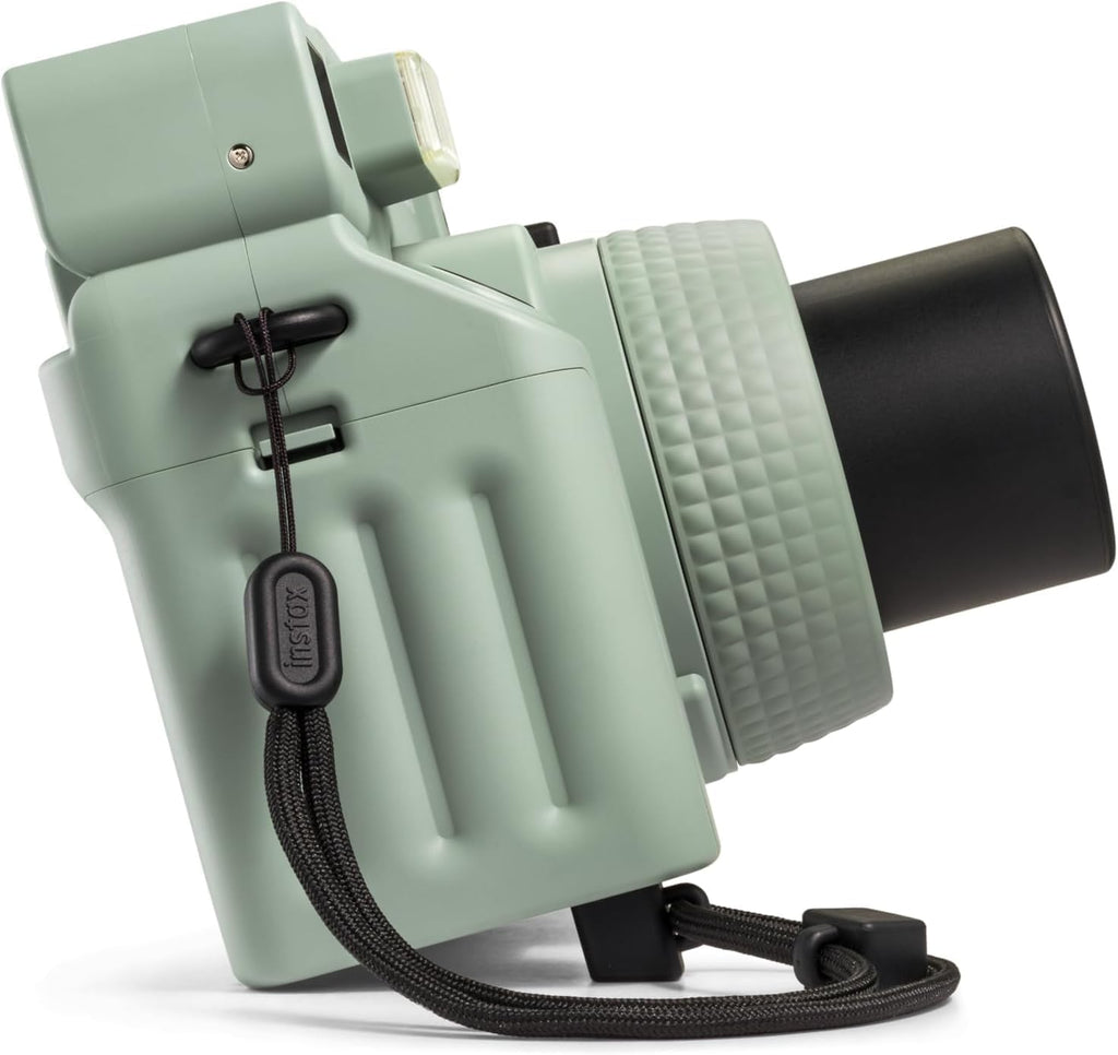 Appareil photo instantané Fujifilm INSTAX Wide 400 - Vert sauge doté de chiffon de nettoyage en microfibre Pixibytes (appareil photo + 2 packs doubles Wide)