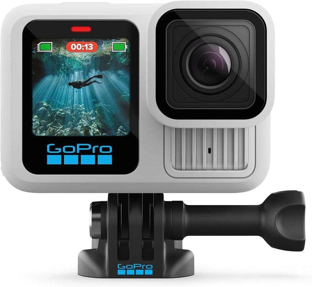 Caméra sportive - Noire résistant à l’eau doté de vidéo 5,3K60, photo 27 MP + compatible doté de les objectifs de la série HB