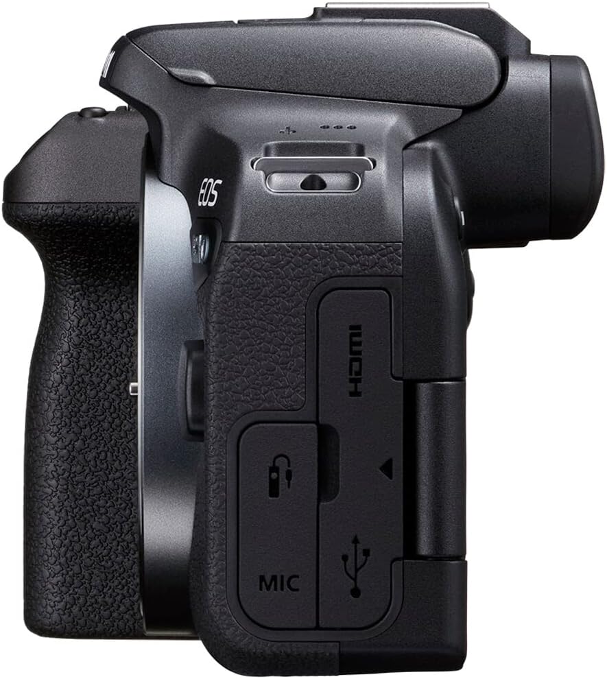Kit appareil photo hybride Canon EOS R10 doté de objectif RF-S 18-45 mm | 24,2 Mpx, APS-C, vidéo 4K, adapté à les photographes et vlogueurs débutants (5331C009) + adaptateur EF-EOS R + carte mémoire 64 Go + batterie LP-E17 + sacoche
