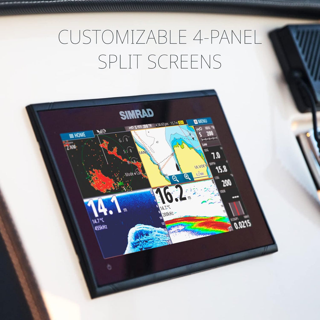 Traceur de cartes et sondeur Simrad GO avec options de transducteur et radar, carte de cartes C-MAP Discover préchargée – Présentation