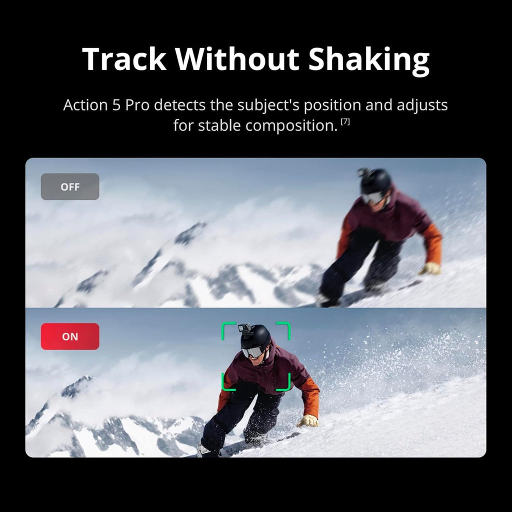 DJI Osmo Action 5 Pro - Kit Standard doté de kit de 58 accessoires + carte de stockage 64 Go - Caméra d'action étanche doté de capteur 1/1,3", vidéo 4K/120 ips, adaptée à le sport (1 batterie incluse)