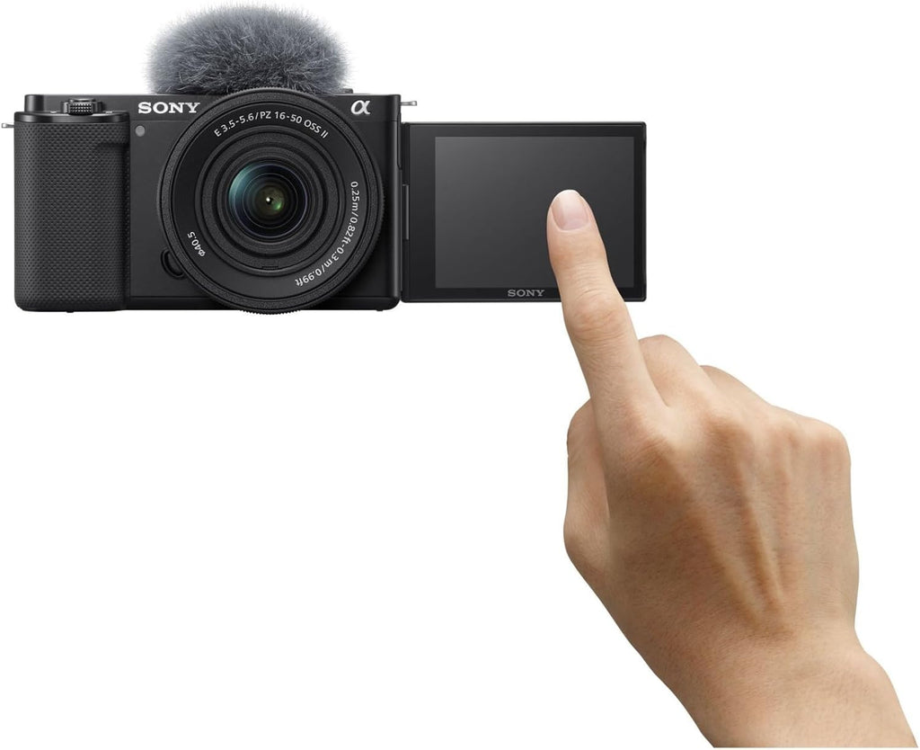 Sony Alpha ZV-E10 - Kit appareil photo hybride APS-C à objectifs interchangeables pour vlogs - Noir ZVE10KB – Présentation