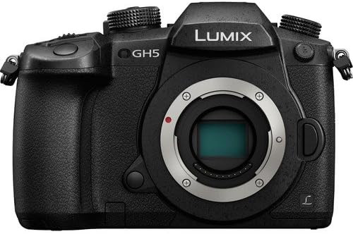 Appareil photo digital hybride Panasonic Lumix DC-GH5 Micro 4/3 : kit de 13 accessoires – incluant une carte de stockage SD de 64 Go et plus – Version internationale (sans garantie)